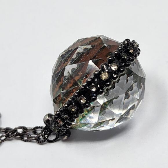 Rainbow Prisms Beveled Sphere Necklace - Picture 10 of 12